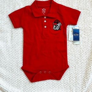 NWT University of Georgia Little King Onesie, 18 months.